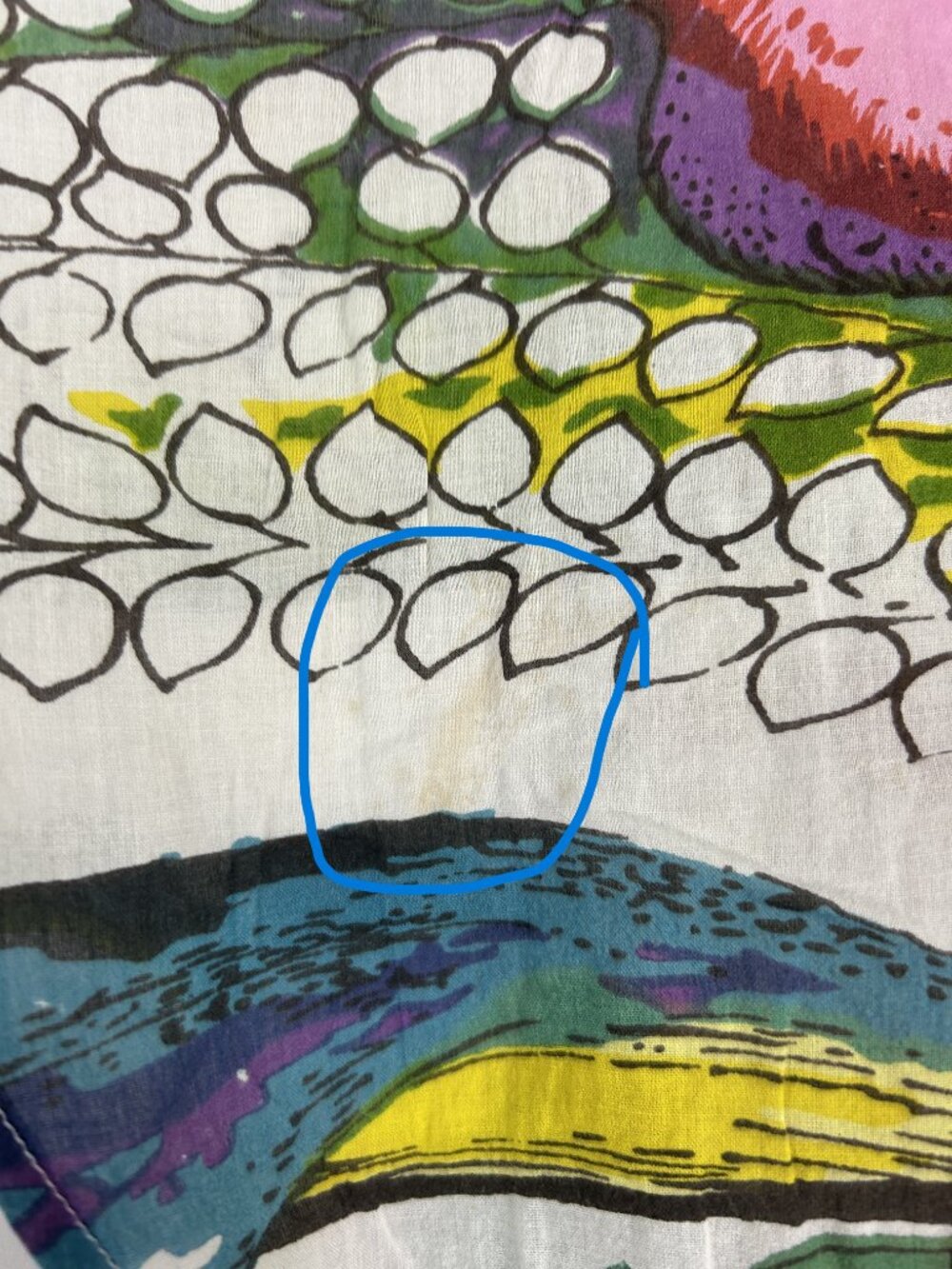 Desigual Tropical Lightweight Blouse M (Flaws) - Picture 3 of 6